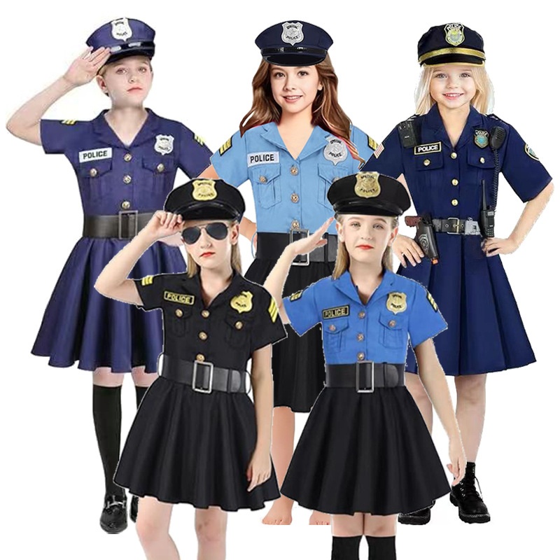 Ethnic Fashion Wear - Costume da Poliziotto per Bambini Halloween,