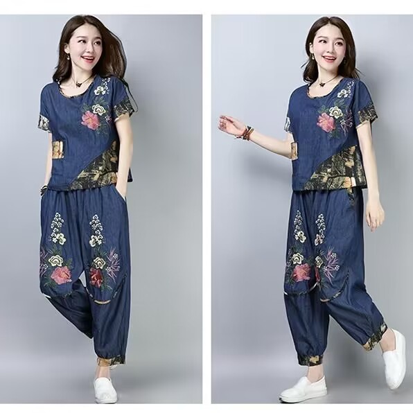 Ethnic Fashion Wear - Completo da donna taglie forti in