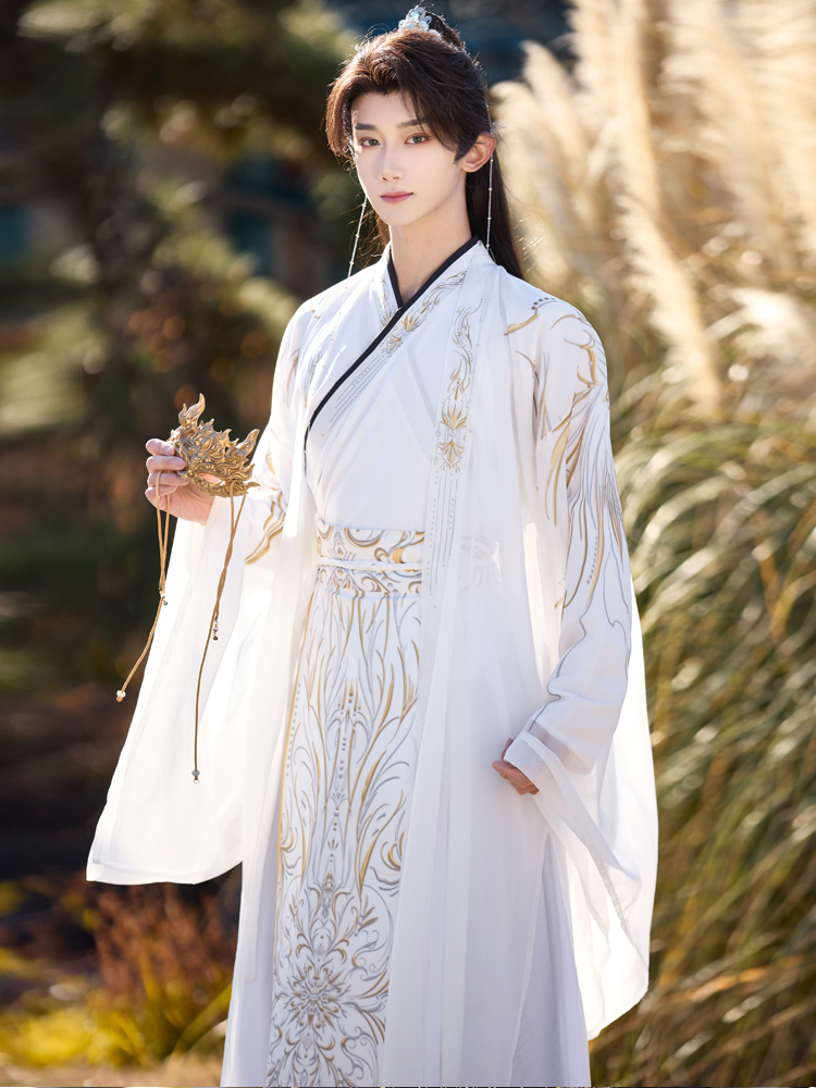 Hanfu Maschile Nero Scuro Stam - Ethnic Fashion Wear recensione e prezzo