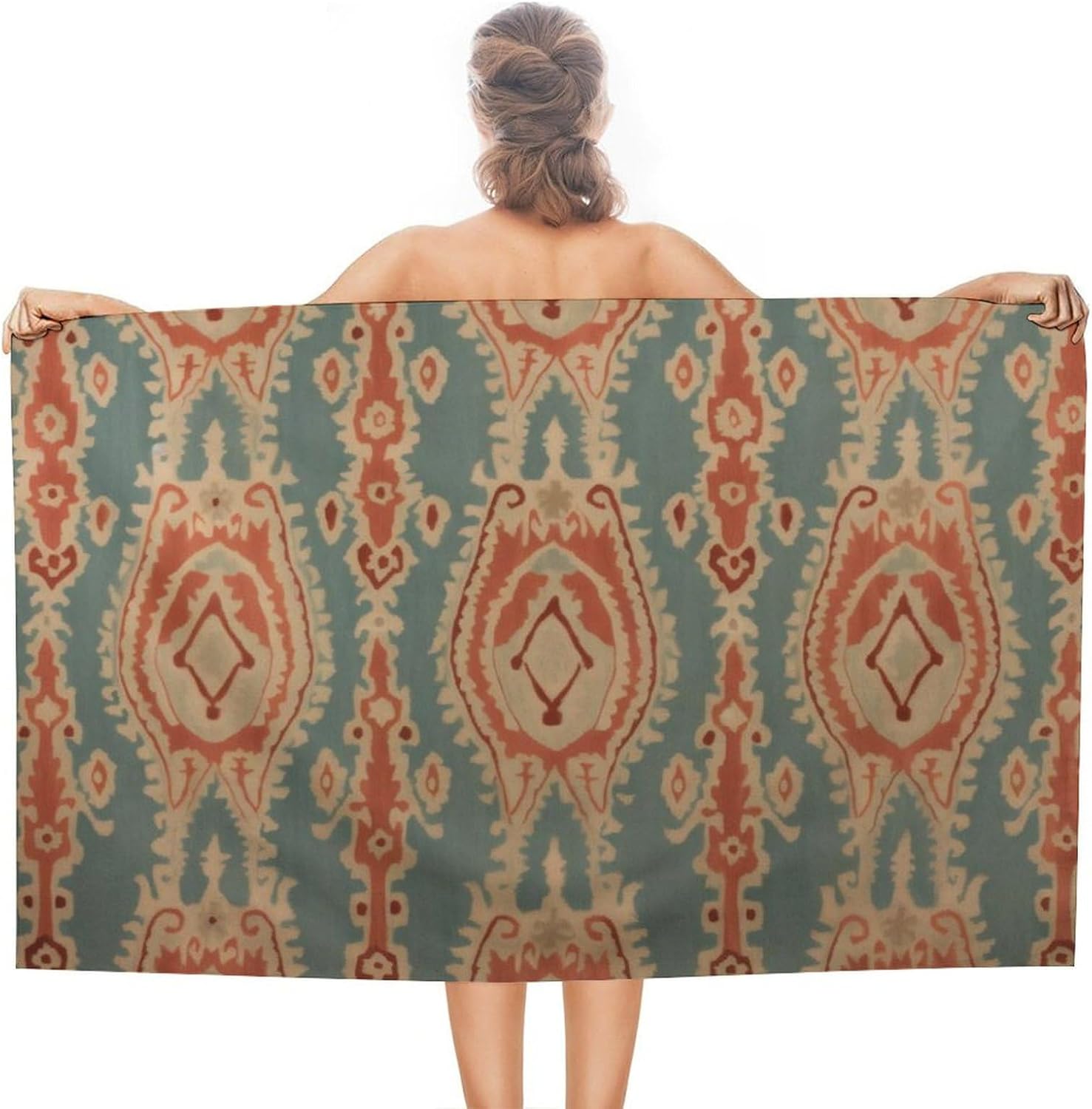 Teli da Spiaggia con Motivi in - Ikat Woven Fabric recensione e prezzo