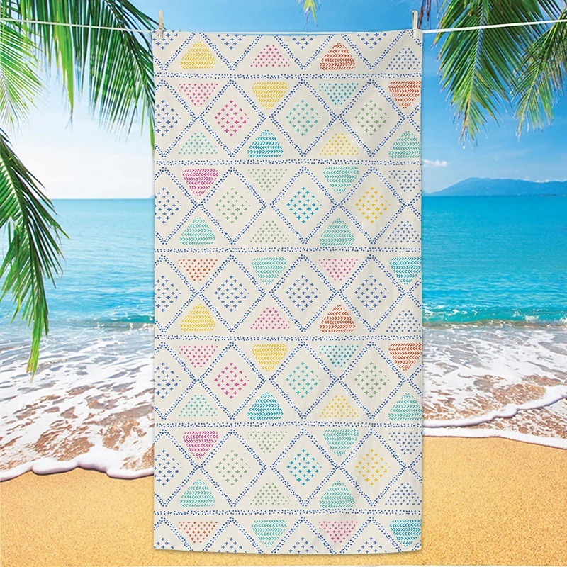 Asciugamano da bagno vintage e - Ikat Woven Fabric recensione e prezzo