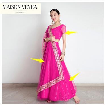 Sari Indiano da Donna in Georg - Saree Georgette Women recensione e prezzo